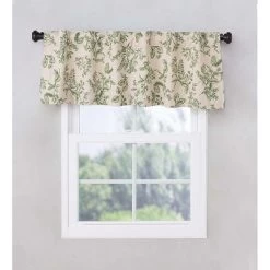 Botanical Toile Insulated Double-Lined Valance, 42"W X 14"L
