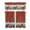 GoodGram Roosters & Sunflowers Complete 3 Piece Kitchen Curtain Tier & Valance Set - 58 In. W X 36 In. L -Fashion Home Decor Store GUEST 237f9832 efdc 4781 ba22 8424974ac111