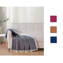 Sheridan Ultra Warm And Comfortable Braided Faux Shearling Throw 50"x60" -Fashion Home Decor Store GUEST 25aacb36 78e6 4c5e 9dec 453c00c8c8ce