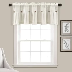 18"x52" Farmhouse Linen Button Window Valance - Lush Décor 19 18"x52" Farmhouse Linen Button Window Valance - Lush Décor -Fashion Home Decor Store GUEST 25f2de2c 557a 40d9 b401 68722434bbc4