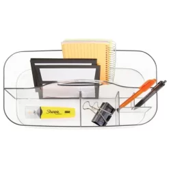 MDesign Plastic Office Storage Organizer Caddy Tote With Handle, 4 Pack - Clear 12 MDesign Plastic Office Storage Organizer Caddy Tote With Handle, 4 Pack - Clear -Fashion Home Decor Store GUEST 27ee5bfb f03f 42a3 beb9 e19b9577fe42