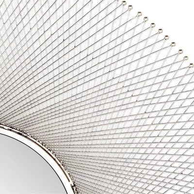 45" X 45" Metal Starburst Wall Mirror Silver - Olivia & May 5 45" X 45" Metal Starburst Wall Mirror Silver - Olivia & May - Image 3