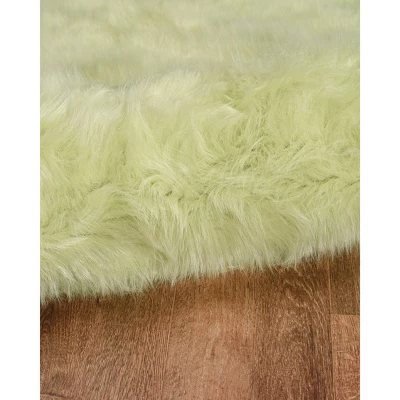 Faux Sheepskin Rug - Linon 5 Faux Sheepskin Rug - Linon - Image 3