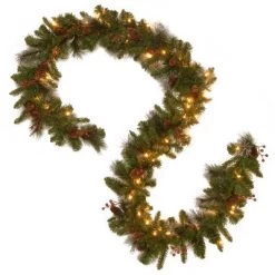 National Tree Company 9 Ft. Crestwood Spruce Garland With Battery Operated Warm White LED Lights 9 National Tree Company 9 Ft. Crestwood Spruce Garland With Battery Operated Warm White LED Lights -Fashion Home Decor Store GUEST 2c2956ff 87dd 40a4 9a8b 0dba884bc2d3
