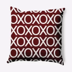 16"x16" Hugs And Kisses Valentines Square Throw Pillow - E By Design -Fashion Home Decor Store GUEST 2da44c3f e2f5 4733 97d2 c3bca7283d65