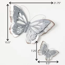 15.5"H Sullivans Laser Cut Metal Butterfly, Gray 7 15.5"H Sullivans Laser Cut Metal Butterfly, Gray -Fashion Home Decor Store GUEST 2e8fa948 d2ec 44bd 8f05 f301ba4a75cf