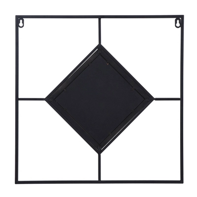 Jasper Diamond Tile Wall Mirror Black/White - StyleCraft 6 Jasper Diamond Tile Wall Mirror Black/White - StyleCraft - Image 4