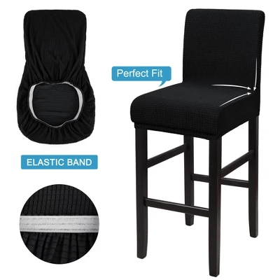 PiccoCasa Stretch Bar Stool Covers Pub Counter Height Side Chair Covers 5 PiccoCasa Stretch Bar Stool Covers Pub Counter Height Side Chair Covers - Image 3