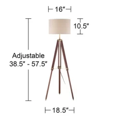Possini Euro Design Serveyor Modern 57 1/2" Tall Tripod Floor Lamp Smart Socket Cherry Wood Brass Adjustable Beige Shade For Living Room 15 Possini Euro Design Serveyor Modern 57 1/2" Tall Tripod Floor Lamp Smart Socket Cherry Wood Brass Adjustable Beige Shade For Living Room -Fashion Home Decor Store GUEST 32f46e7b 738e 47e4 bf67 5ad4a9f1e56d