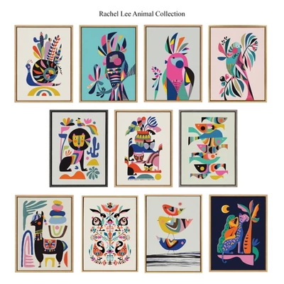 18" X 24" Sylvie 3 Cats Framed Canvas Wall Art By Rachel Lee Natural - Kate And Laurel 6 18" X 24" Sylvie 3 Cats Framed Canvas Wall Art By Rachel Lee Natural - Kate And Laurel - Image 4