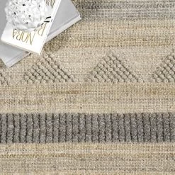 NuLOOM Geometric Stripes Wool Tassel Area Rug -Fashion Home Decor Store GUEST 352bfeae 1444 4ddf af56 2442ca04e808