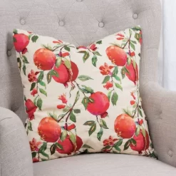 20"x20" Oversize Botanical Pomegranate Square Throw Pillow Cover - Rizzy Home 9 20"x20" Oversize Botanical Pomegranate Square Throw Pillow Cover - Rizzy Home -Fashion Home Decor Store GUEST 3678fa2a 75da 422a 8e52 c48c896bcb2a