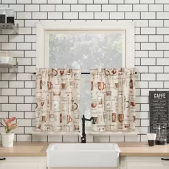 Bristol Coffee Shop Semi-Sheer Rod Pocket Kitchen Curtain Valance And Tiers Set Ivory - No. 918 15 Bristol Coffee Shop Semi-Sheer Rod Pocket Kitchen Curtain Valance And Tiers Set Ivory - No. 918 -Fashion Home Decor Store GUEST 369980ff 7ca4 414c 9337 96f6503a5296