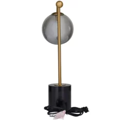 19" X 6" Metal Orb Desk Lamp With Marble Base Silver - Olivia & May -Fashion Home Decor Store GUEST 36ba2f15 77cf 4953 9d22 1f90ee92936f