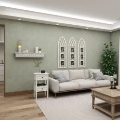 Wood 3 Slot Wall Photo Frame With Window Arch Shape Light Brown - Olivia & May -Fashion Home Decor Store GUEST 37f66ad2 bafe 4021 bc4f d78af0d95f7f