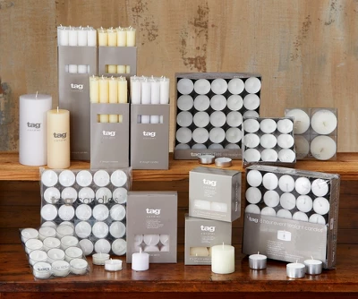 Tagltd Tealight Candles Set/12 3 Tagltd Tealight Candles Set/12
