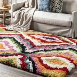 NuLOOM Handmade Carnival Abbey Shaggy Area Rug -Fashion Home Decor Store GUEST 3a0056c7 78b1 4e1d ae2e 3c1bd6eb6349