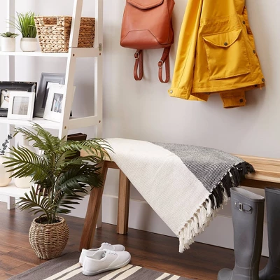 50"x60" Four Square Woven Throw Blanket With Fringe - Design Imports 8 50"x60" Four Square Woven Throw Blanket With Fringe - Design Imports - Image 6