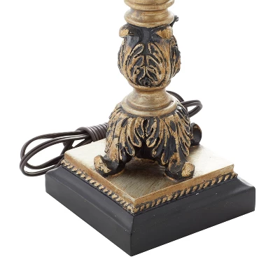 Metal Buffet Lamp With Drum Shade Set Of 2 Gold - Olivia & May 7 Metal Buffet Lamp With Drum Shade Set Of 2 Gold - Olivia & May - Image 5