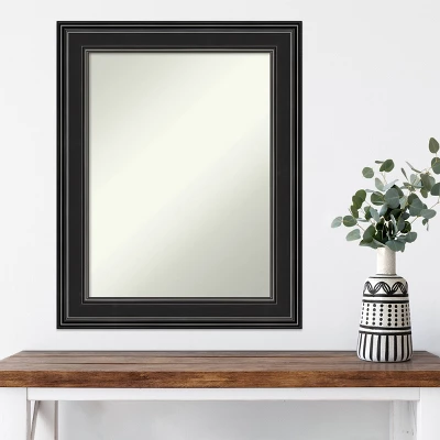 24" X 30" Non-Beveled Ridge Black Wall Mirror - Amanti Art 9 24" X 30" Non-Beveled Ridge Black Wall Mirror - Amanti Art - Image 7