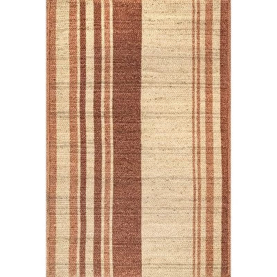 NuLOOM Rubi Braided Stripes Jute Area Rug 9 NuLOOM Rubi Braided Stripes Jute Area Rug - Image 7