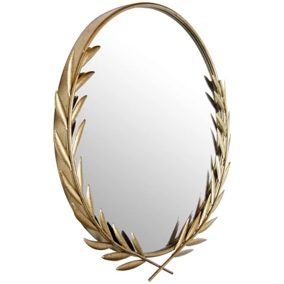 21" Emperor Grecian Round Wall Mirror Gold - Infinity Instruments 4 21" Emperor Grecian Round Wall Mirror Gold - Infinity Instruments - Image 2