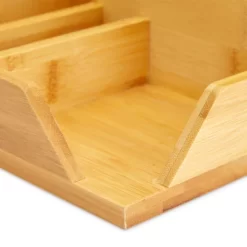 Bamboo Desk Organizer, Wooden Desk Accessories Workspace Organizers, Holder For Pencils, Pens, 7 Compartments For Office Supplies, Home (8x7.5 In) -Fashion Home Decor Store GUEST 410428a0 34ef 43f8 ab79 6b8c81bdba2e