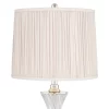 Regency Hill Luca Modern Table Lamps 25 1/2" High Set Of 2 Twisted Glass With USB Charging Port Oyster Shirred Shade For Bedroom Living Room Home Desk 2 Regency Hill Luca Modern Table Lamps 25 1/2" High Set Of 2 Twisted Glass With USB Charging Port Oyster Shirred Shade For Bedroom Living Room Home Desk -Fashion Home Decor Store GUEST 4181a4ea 0c81 4902 8a66 3af3cc01523e