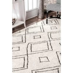 NuLOOM Lisha Moroccan Diamond Tassel Area Rug -Fashion Home Decor Store GUEST 418a73df 2f6c 4b50 8751 5846fba70435