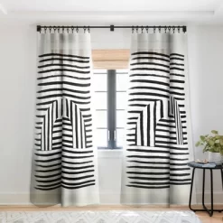 BohomadicStudio Minimal Series Black Striped Arch Single Panel Sheer Window Curtain - Society 6 -Fashion Home Decor Store GUEST 41e4eaba 560e 432b 868b 13ae2708cdc5