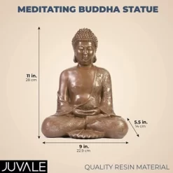 Juvale Decorative Meditating Buddha Statue (11 Inch)