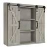 Decorative Wood Wall Storage Cabinet With 2 Sliding Barn Doors Rustic Gray - Kate & Laurel All Things Decor 2 Decorative Wood Wall Storage Cabinet With 2 Sliding Barn Doors Rustic Gray - Kate & Laurel All Things Decor -Fashion Home Decor Store GUEST 4305a096 f95e 4f79 8927 c5c87af32efc