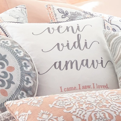 Darcy Veni Vidi Decorative Pillow - Levtex Home 3 Darcy Veni Vidi Decorative Pillow - Levtex Home