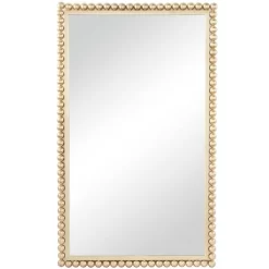 Metal Wall Mirror With Beaded Detailing - CosmoLiving By Cosmopolitan -Fashion Home Decor Store GUEST 44efcb53 82d6 471e b039 b034aa169fca