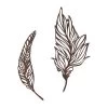 Wall Decor-Set Of Two Metal Feather Hanging Wall Art Laser Cut Contemporary Nature Sculpture For Living Room, Bedroom, Kitchen By Hastings Home -Fashion Home Decor Store GUEST 4643dbc8 91f7 42e1 a1d4 f0cd89faf226