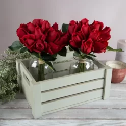 Artificial Rose Bud Bundles ? 24PC Real Touch Fake 11.5-Inch Flowers With Stems For Home Décor, Wedding, Or Bridal/Baby Showers By Pure Garden (Red) -Fashion Home Decor Store GUEST 469fe9dd e86f 43f6 b51c 1aa07a8d4b42