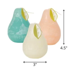 Sandy Beach Pear Candles Kit - Set Of 3 -Fashion Home Decor Store GUEST 47afc37c b6c1 4b55 b502 bc54f0d89e7d