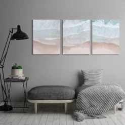Americanflat Beach Bird's Eye By Sisi And Seb Triptych Wall Art - Set Of 3 Canvas Prints -Fashion Home Decor Store GUEST 48098757 13fc 41b7 8621 3e638acd46fc