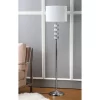 60" Lombard Street Floor Lamp Clear/Chrome (Includes CFL Light Bulb) - Safavieh