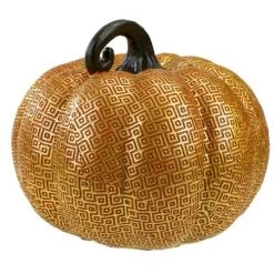 Northlight 7.5" Gold And Orange Textured Greek Key Pumpkin Fall Decoration 7 Northlight 7.5" Gold And Orange Textured Greek Key Pumpkin Fall Decoration -Fashion Home Decor Store GUEST 4a5abfba a15e 4d20 92c7 3e295c04c835