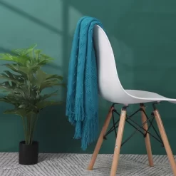 PiccoCasa Wavy Pattern Decorative Knit With Tassels Throw Blanket -Fashion Home Decor Store GUEST 4ab02dd5 9703 4b77 a303 34a4bae48dbe