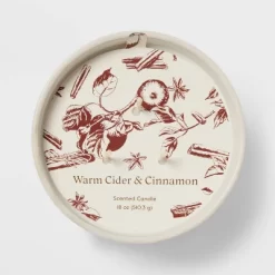 Textured Straight Side Ceramic Warm Cider & Cinnamon Candle White - Threshold™ -Fashion Home Decor Store GUEST 4d4a178e e5e3 4dad a13d 9c123014361b