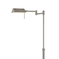 45" X 61" Adjustable Metal Clemson Pharmacy Swing Arm Floor Lamp (Includes LED Light Bulb) Brushed Steel - Cal Lighting -Fashion Home Decor Store GUEST 4d9ec049 f1e5 4339 8d47 99c1bfeaf211