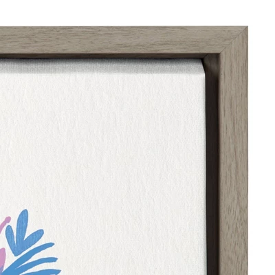 18" X 24" Sylvie Little Fierce Lavender And Mint Framed Canvas Wall Art By Cat Coquillette Gray - Kate And Laurel 4 18" X 24" Sylvie Little Fierce Lavender And Mint Framed Canvas Wall Art By Cat Coquillette Gray - Kate And Laurel - Image 2