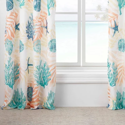 Montego Window Panel Blackout Curtain Pair 42" X 84" Aqua By Greenland Home Fashions 4 Montego Window Panel Blackout Curtain Pair 42" X 84" Aqua By Greenland Home Fashions - Image 2