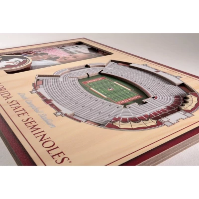4" X 6" NCAA Florida State Seminoles 3D StadiumViews Picture Frame 4 4" X 6" NCAA Florida State Seminoles 3D StadiumViews Picture Frame - Image 2