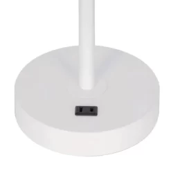 23" Mid-Century Antique Brass Adjustable Metal Table Lamp With Power Outlet Bulb White (Includes LED Light Bulb) - Cresswell Lighting 8 23" Mid-Century Antique Brass Adjustable Metal Table Lamp With Power Outlet Bulb White (Includes LED Light Bulb) - Cresswell Lighting -Fashion Home Decor Store GUEST 516e22de 5c3d 4f36 9e80 0e6fe66df94f