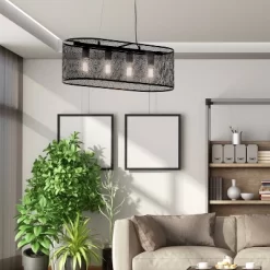 30" 4-Light Gianna Chandelier Black - River Of Goods -Fashion Home Decor Store GUEST 527359a2 25f7 4790 8712 a73c76b75c3c