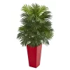 Nearly Natural 40-in Areca Palm Artificial Plant In Red Planter -Fashion Home Decor Store GUEST 52c88dd1 8552 472a 9489 032fc45bde40