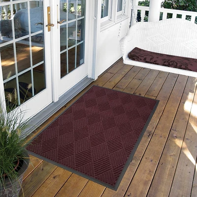 Burgundy Solid Doormat - (3'x4') - HomeTrax 3 Burgundy Solid Doormat - (3'x4') - HomeTrax
